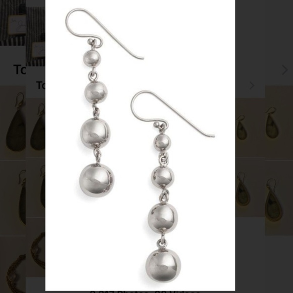 Argento Vivo Linear Drop Earrings